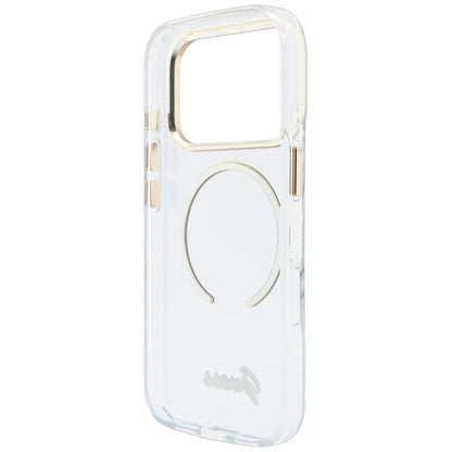 Pouzdro MagSafe pro Apple iPhone 18 Pro Max / 17 Pro Max, Guess, IML Script Metal, průhledné