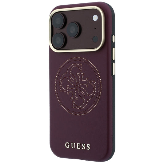 MagSafe pouzdro pro Apple iPhone 18 Pro Max / 17 Pro Max, Guess, Perforated 4G, Tmavě červená