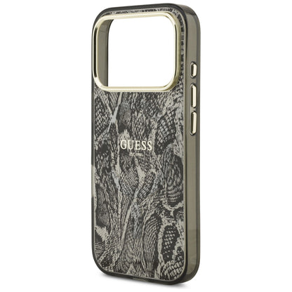 MagSafe Case for Apple iPhone 18 Pro Max / 17 Pro Max, Guess, Python Pattern, Black