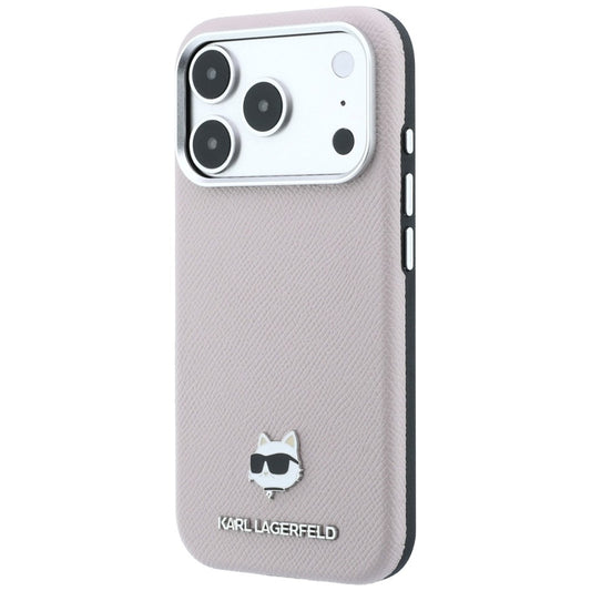 MagSafe pouzdro pro Apple iPhone 18 Pro Max / 17 Pro Max, Karl Lagerfeld, Grained Choupette Head, růžové