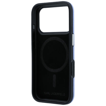 MagSafe Case for Apple iPhone 18 Pro Max / 17 Pro Max, Karl Lagerfeld, Grained Embossed Ring, Blue