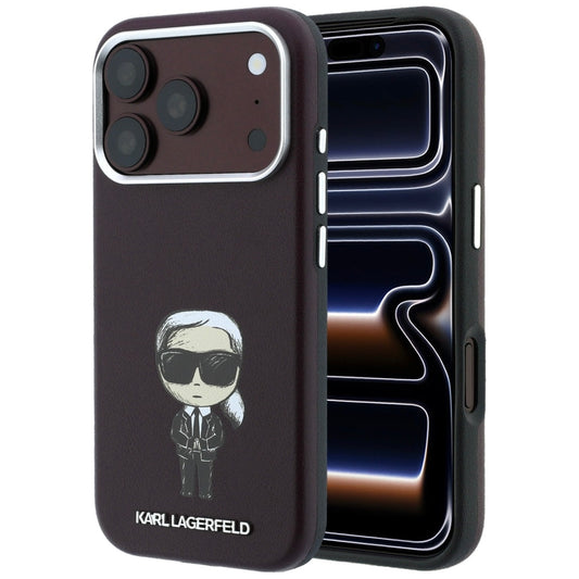 MagSafe pouzdro pro Apple iPhone 18 Pro Max / 17 Pro Max, Karl Lagerfeld, HC SW Ikonik, Bordó