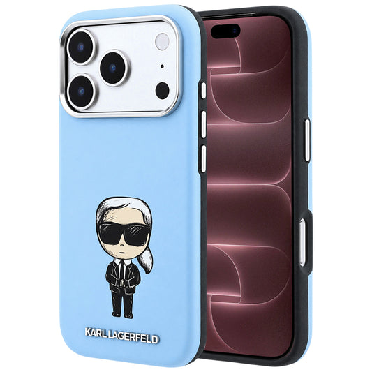 MagSafe pouzdro pro Apple iPhone 18 Pro Max / 17 Pro Max, Karl Lagerfeld, Ikonik Sketch, Bleu