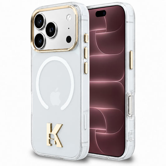 Pouzdro MagSafe pro Apple iPhone 18 Pro Max / 17 Pro Max, Karl Lagerfeld, IML Karl Head Logo, průhledné