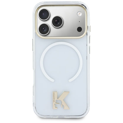 MagSafe Case for Apple iPhone 18 Pro Max / 17 Pro Max, Karl Lagerfeld, IML Karl Head Logo, Transparent