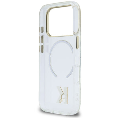 MagSafe Case for Apple iPhone 18 Pro Max / 17 Pro Max, Karl Lagerfeld, IML Karl Head Logo, Transparent