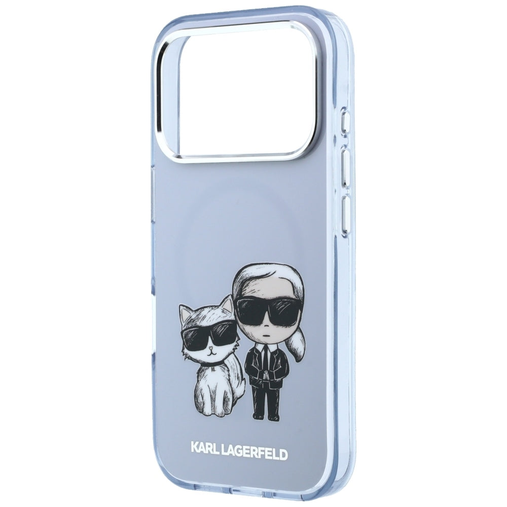 MagSafe pouzdro pro Apple iPhone 18 Pro Max / 17 Pro Max, Karl Lagerfeld, IML KC Bodies Sketch Print, Modrá