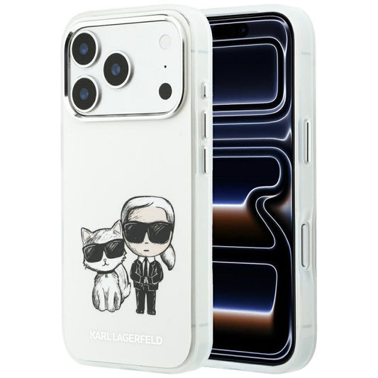 MagSafe pouzdro pro Apple iPhone 18 Pro Max / 17 Pro Max, Karl Lagerfeld, IML KC Bodies Sketch Print, Béžová