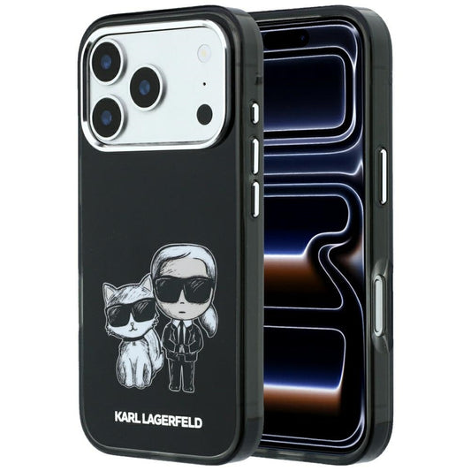 MagSafe pouzdro pro Apple iPhone 18 Pro Max / 17 Pro Max, Karl Lagerfeld, IML KC Bodies Sketch Print, Černé
