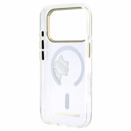 MagSafe pouzdro pro Apple iPhone 18 Pro Max / 17 Pro Max, Karl Lagerfeld, IML Peekaboo Print a kovový rám, průhledné
