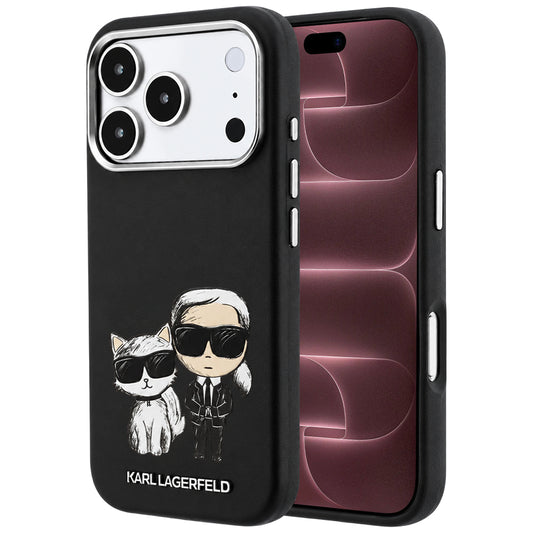 MagSafe pouzdro pro Apple iPhone 18 Pro Max / 17 Pro Max, Karl Lagerfeld, KC Bodies Sketch, černé