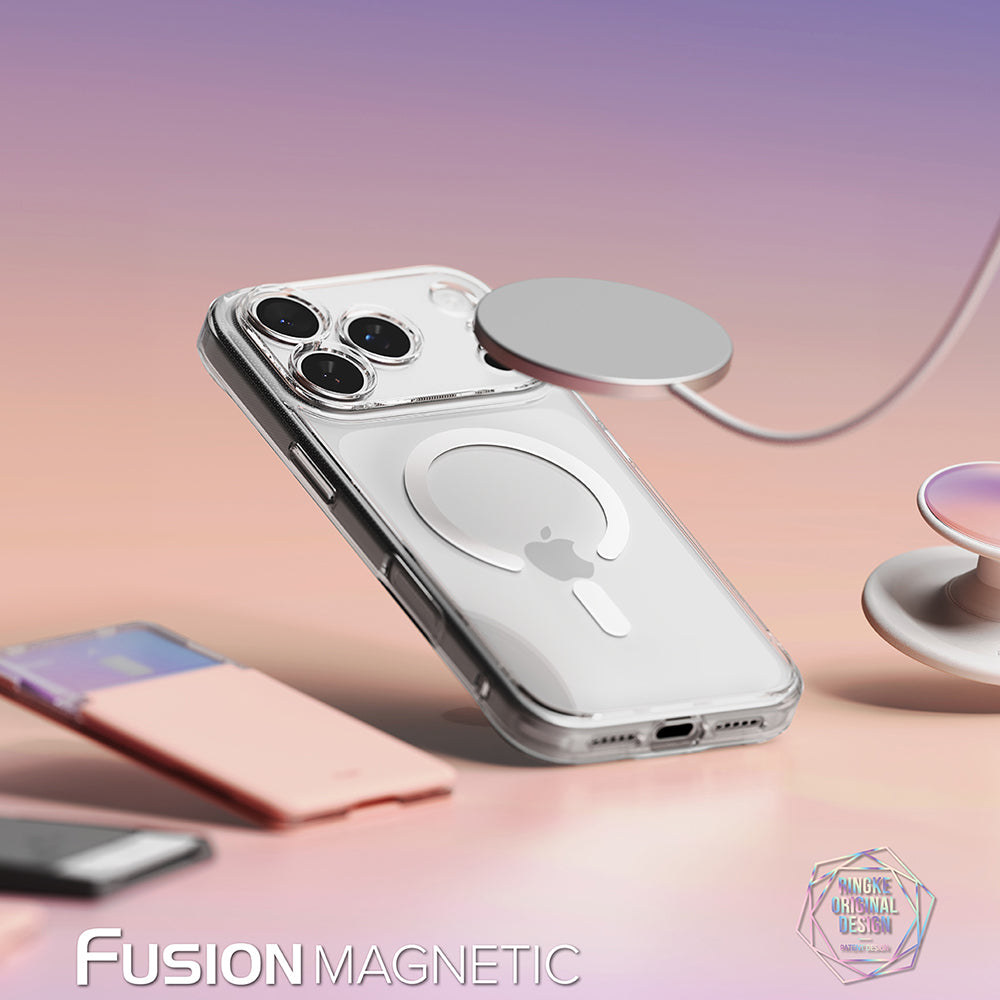 Pouzdro MagSafe pro Apple iPhone 18 Pro Max / 17 Pro Max, Ringke, Fusion, matně průhledné