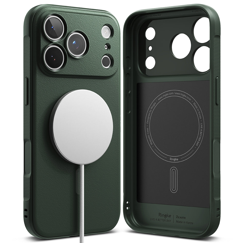 MagSafe pouzdro pro Apple iPhone 18 Pro Max / 17 Pro Max, Ringke, Onyx, Tmavě zelená