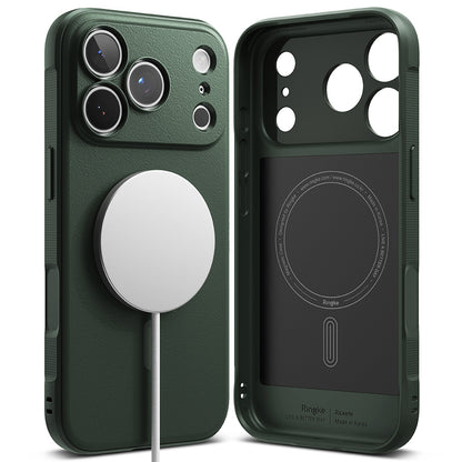 MagSafe pouzdro pro Apple iPhone 18 Pro Max / 17 Pro Max, Ringke, Onyx, Tmavě zelená