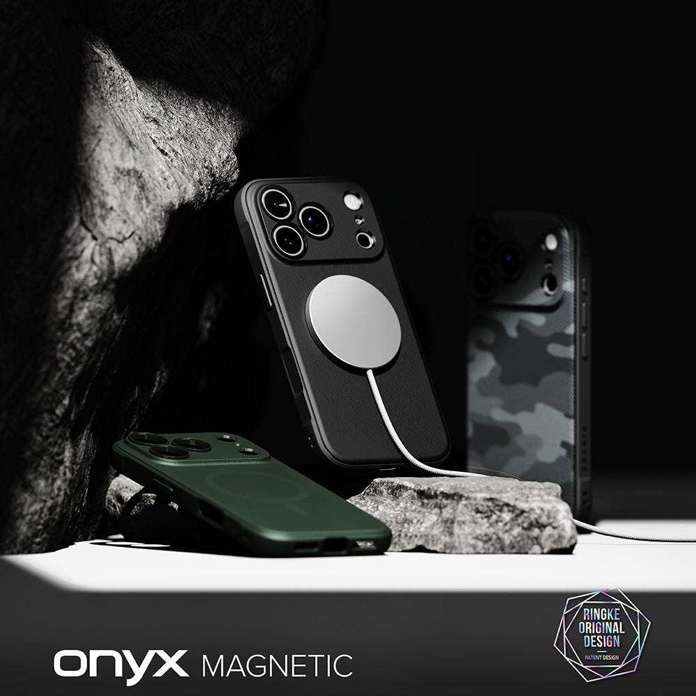 MagSafe pouzdro pro Apple iPhone 18 Pro Max / 17 Pro Max, Ringke, Onyx, Tmavě zelená