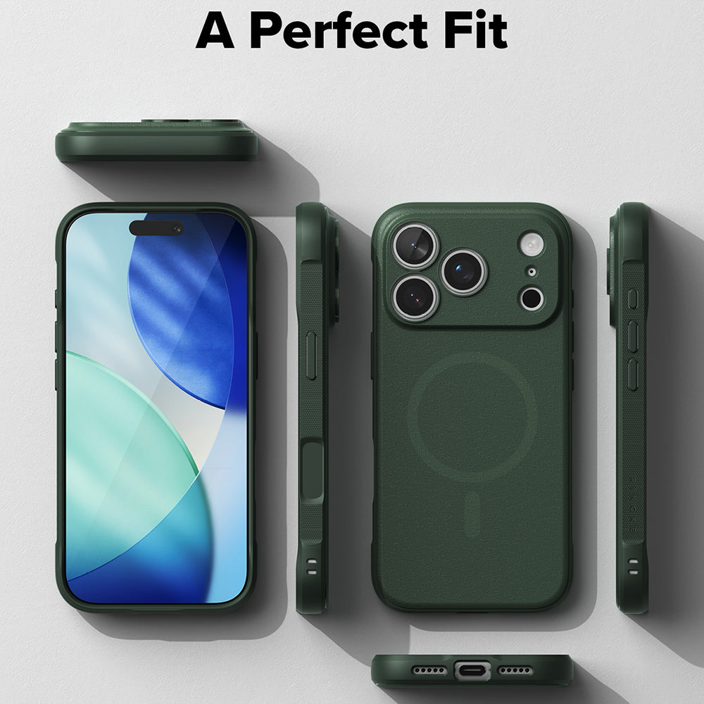 MagSafe pouzdro pro Apple iPhone 18 Pro Max / 17 Pro Max, Ringke, Onyx, Tmavě zelená