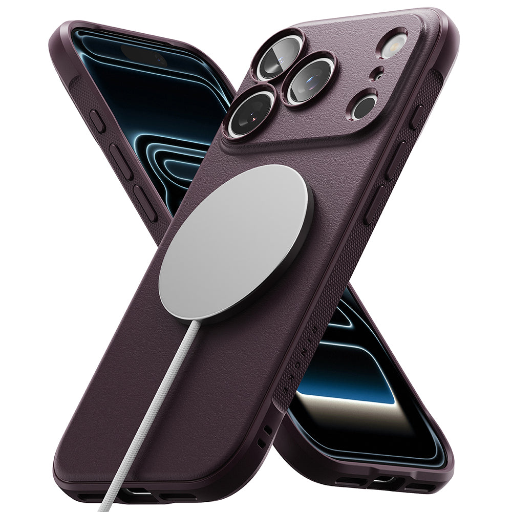 Pouzdro MagSafe pro Apple iPhone 18 Pro Max / 17 Pro Max, Ringke, Onyx, tmavě vínové