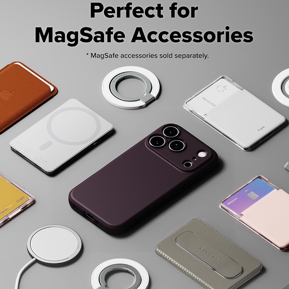 Pouzdro MagSafe pro Apple iPhone 18 Pro Max / 17 Pro Max, Ringke, Onyx, tmavě vínové