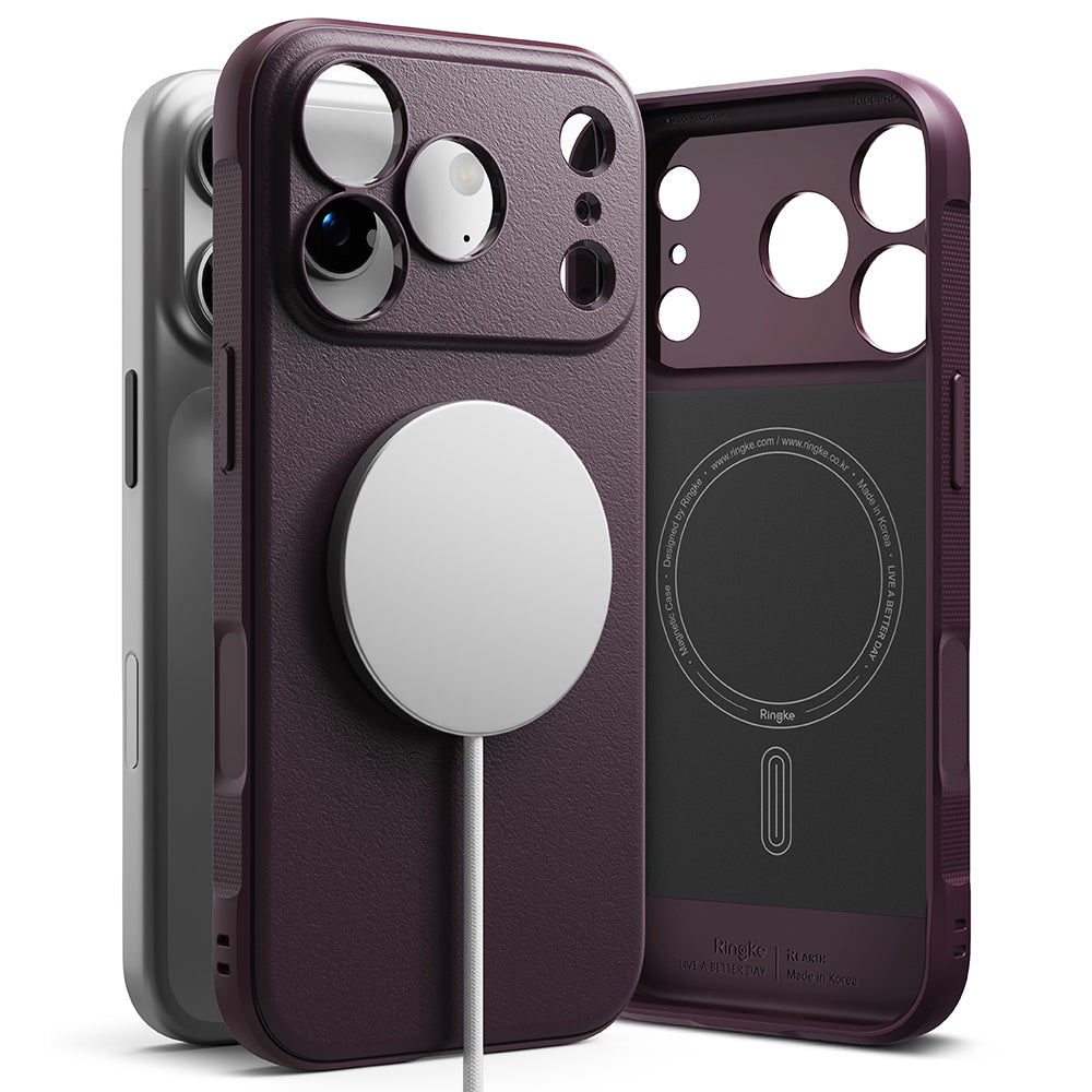 Pouzdro MagSafe pro Apple iPhone 18 Pro Max / 17 Pro Max, Ringke, Onyx, tmavě vínové