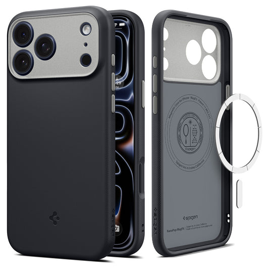 MagSafe pouzdro pro Apple iPhone 18 Pro Max / 17 Pro Max, Spigen, Caseology Nano Pop, černá ACS12142