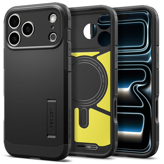 MagSafe pouzdro pro Apple iPhone 18 Pro Max / 17 Pro Max, Spigen, Tough Armor T, černé ACS12136
