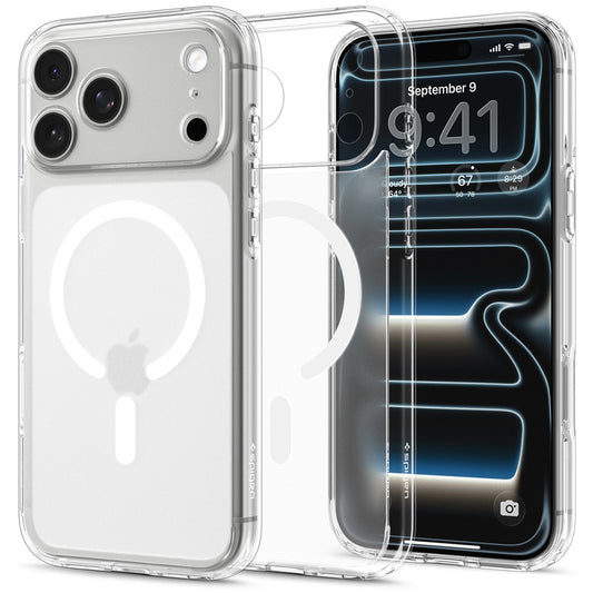 MagSafe pouzdro pro Apple iPhone 18 Pro Max / 17 Pro Max, Spigen, Ultra Hybrid, Bílá Satinovaná ACS12124