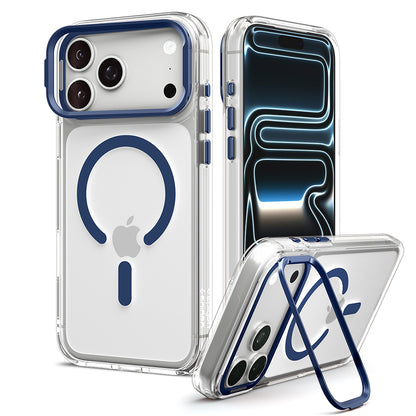 MagSafe pouzdro pro Apple iPhone 18 Pro Max / 17 Pro Max, Spigen, Ultra Hybrid Optik S, Transparentní Tmavě modrá ACS11909