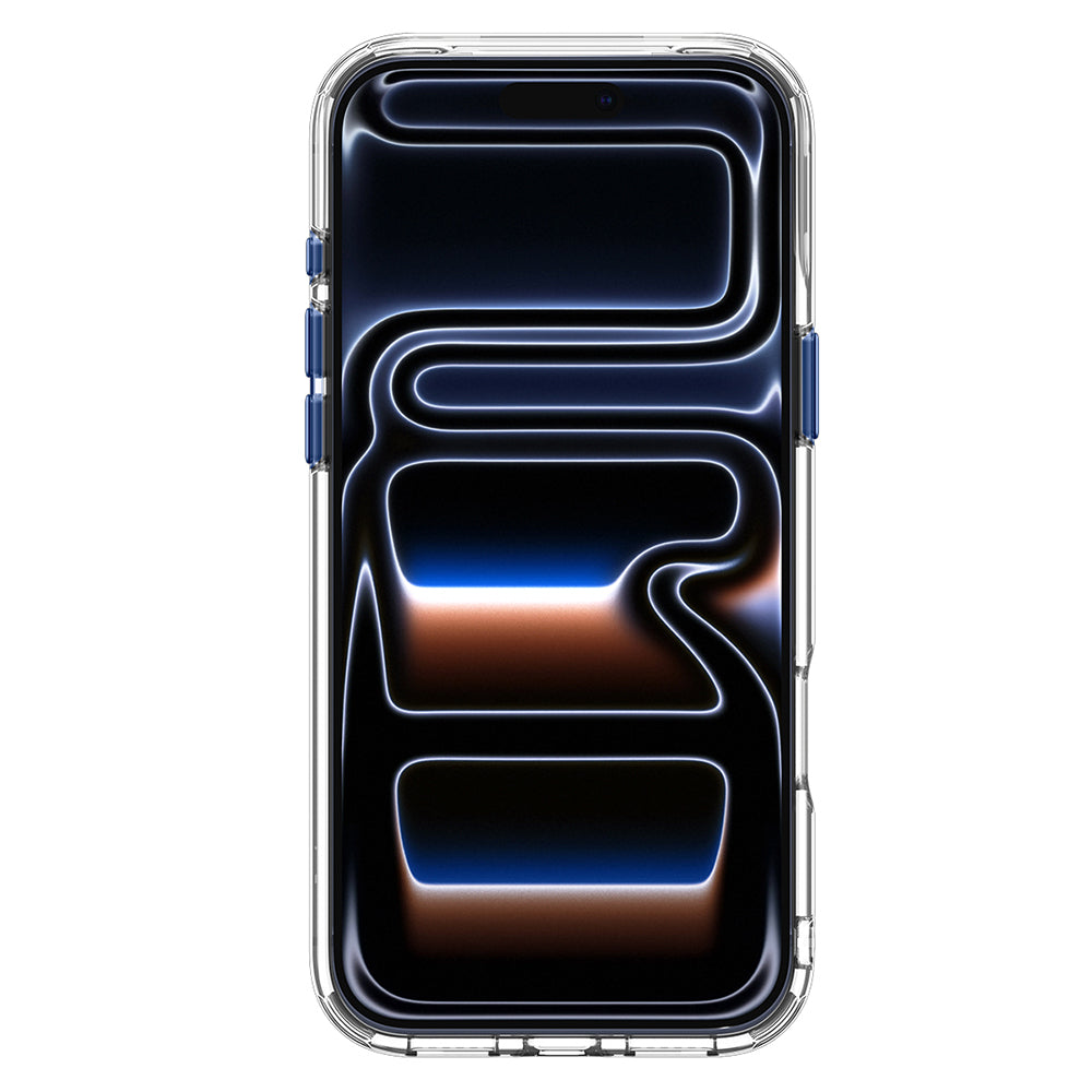 MagSafe pouzdro pro Apple iPhone 18 Pro Max / 17 Pro Max, Spigen, Ultra Hybrid Optik S, Transparentní Tmavě modrá ACS11909