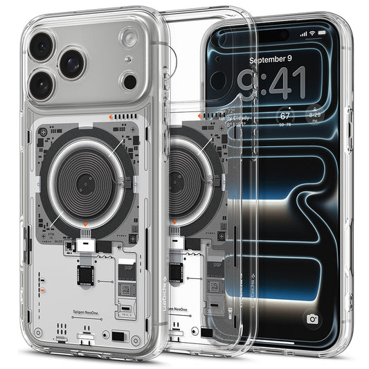 MagSafe pouzdro pro Apple iPhone 18 Pro Max / 17 Pro Max, Spigen, Ultra Hybrid Neo One, Transparentní ACS12129