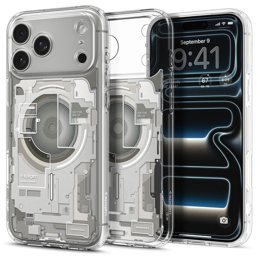 MagSafe pouzdro pro Apple iPhone 18 Pro Max / 17 Pro Max, Spigen, Ultra Hybrid Zero One, Šedá ACS12127