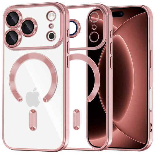 MagSafe pouzdro pro Apple iPhone 18 Pro Max / 17 Pro Max, Techsuit, Luxury Crystal, Růžová