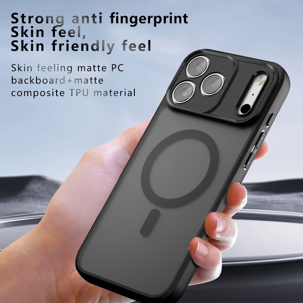 MagSafe pouzdro pro Apple iPhone 18 Pro Max / 17 Pro Max, Techsuit, PureFrost, Černá saténová