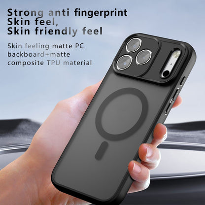 MagSafe pouzdro pro Apple iPhone 18 Pro Max / 17 Pro Max, Techsuit, PureFrost, Černá saténová