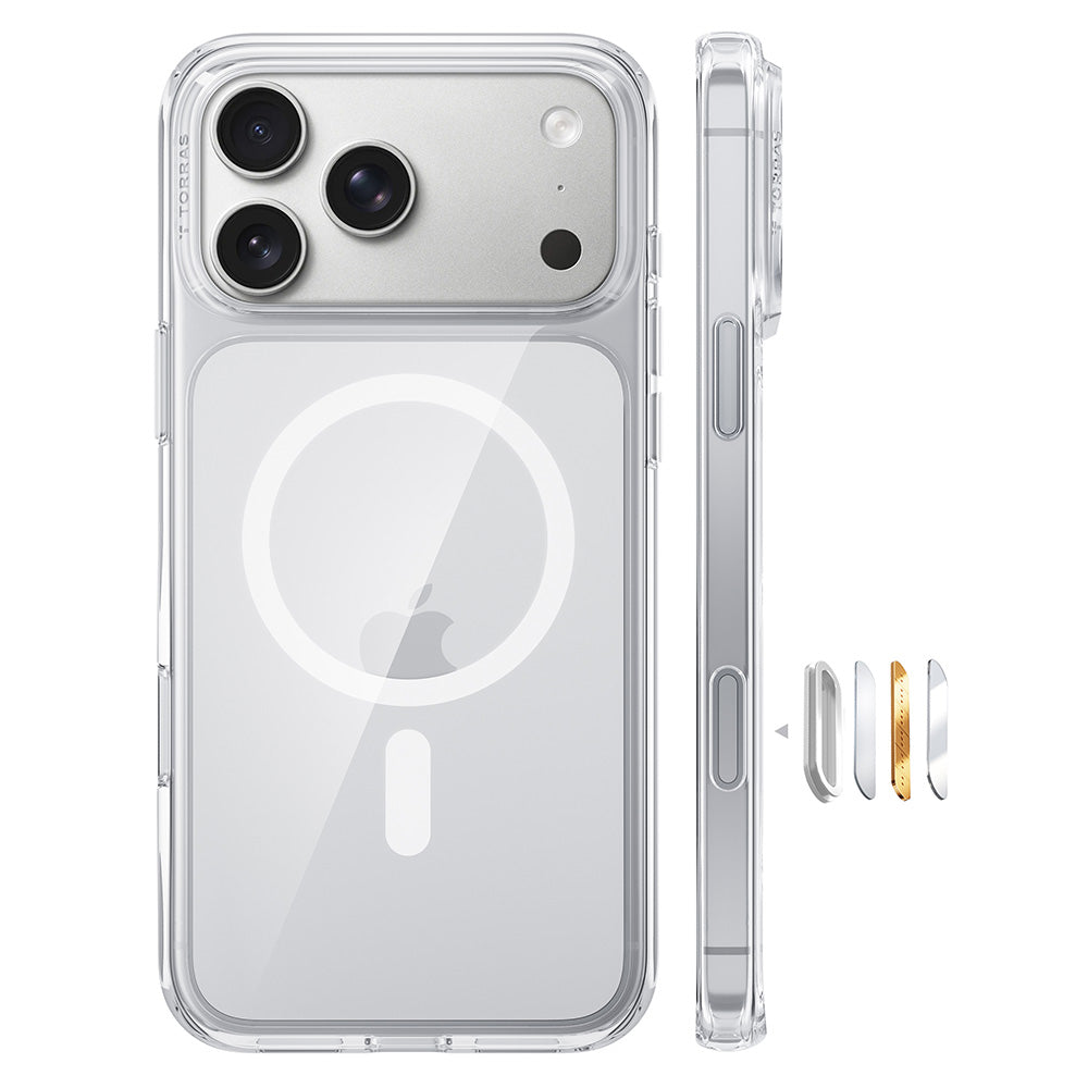 MagSafe pouzdro pro Apple iPhone 18 Pro Max / 17 Pro Max, Torras, Guardian, Průhledné