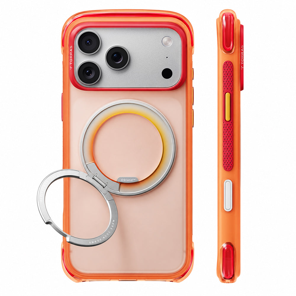 MagSafe pouzdro pro Apple iPhone 18 Pro Max / 17 Pro Max, Torras, O3 Air Core, Oranžové
