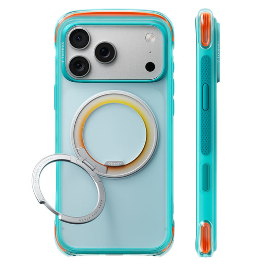 MagSafe pouzdro pro Apple iPhone 18 Pro Max / 17 Pro Max, Torras, O3 Air Core, Tyrkysové