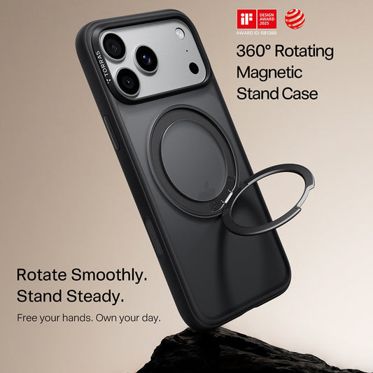 MagSafe pouzdro pro Apple iPhone 18 Pro Max / 17 Pro Max, Torras, Ostand O1 Guardian, Černá