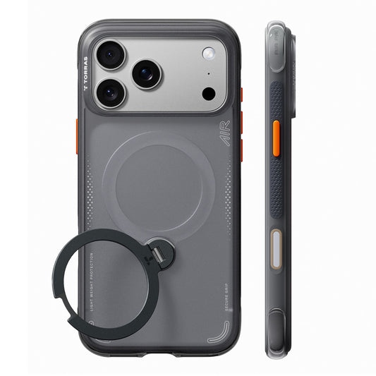 MagSafe pouzdro pro Apple iPhone 18 Pro Max / 17 Pro Max, Torras, Ostand Q3 Air, Šedá