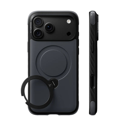 MagSafe pouzdro pro Apple iPhone 18 Pro Max / 17 Pro Max, Torras, Ostand Q3 Rugged, černé