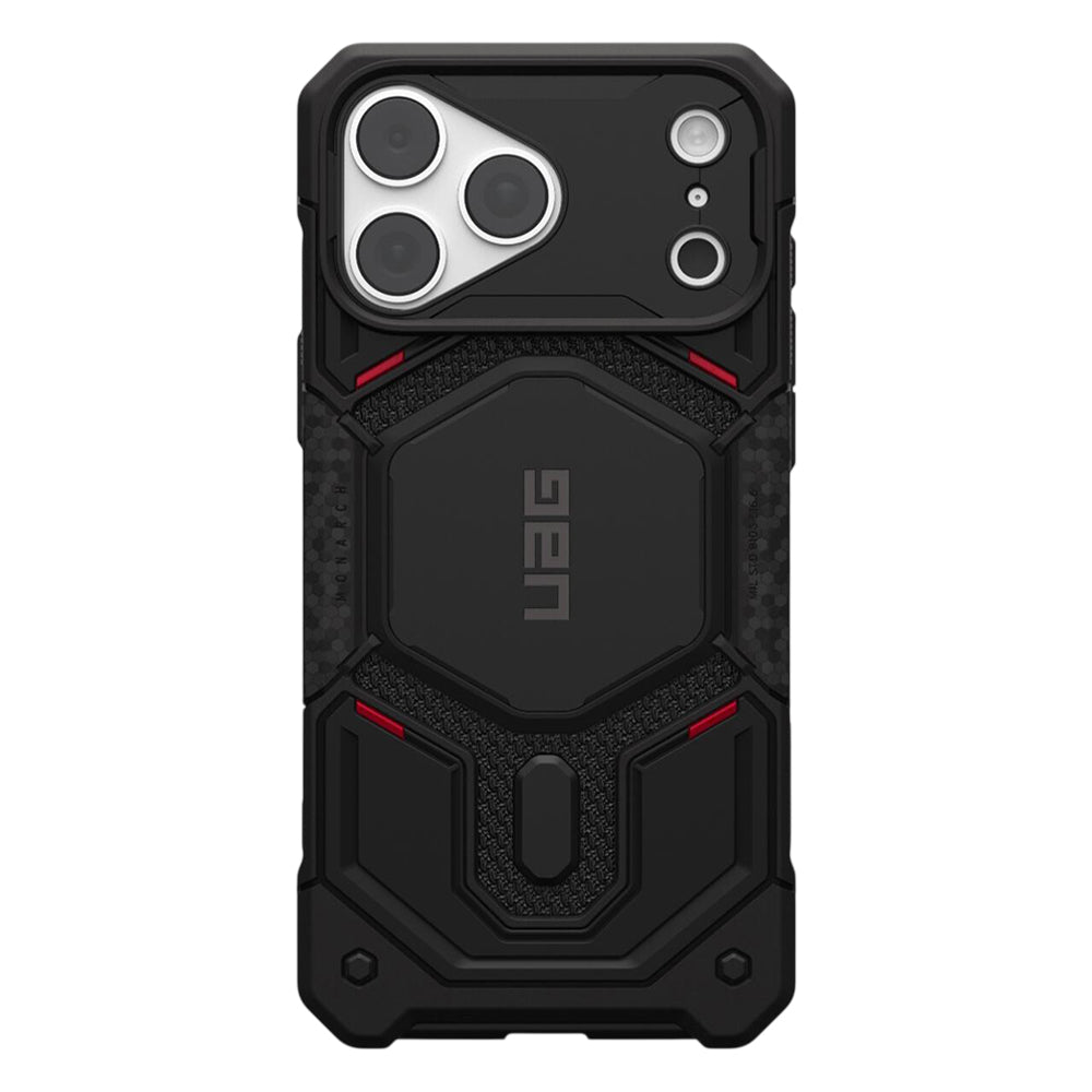 MagSafe pouzdro pro Apple iPhone 18 Pro Max / 17 Pro Max, Urban Armor Gear Kevlar, Monarch Pro, černé