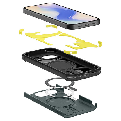Pouzdro MagSafe pro Google Pixel 10a, Spigen, Tough Armor, Zelená ACS11282