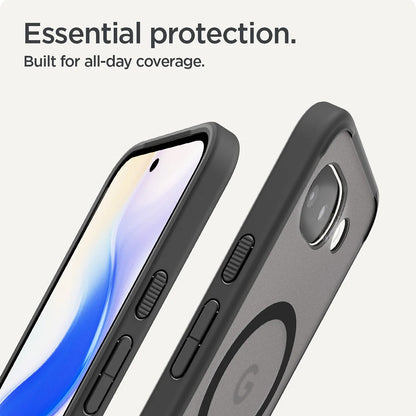Pouzdro MagSafe pro Google Pixel 10a, Spigen, Ultra Hybrid, Saténově černé ACS11278