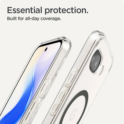 Pouzdro MagSafe pro Google Pixel 10a, Spigen, Ultra Hybrid, Průhledná Šedá ACS11277