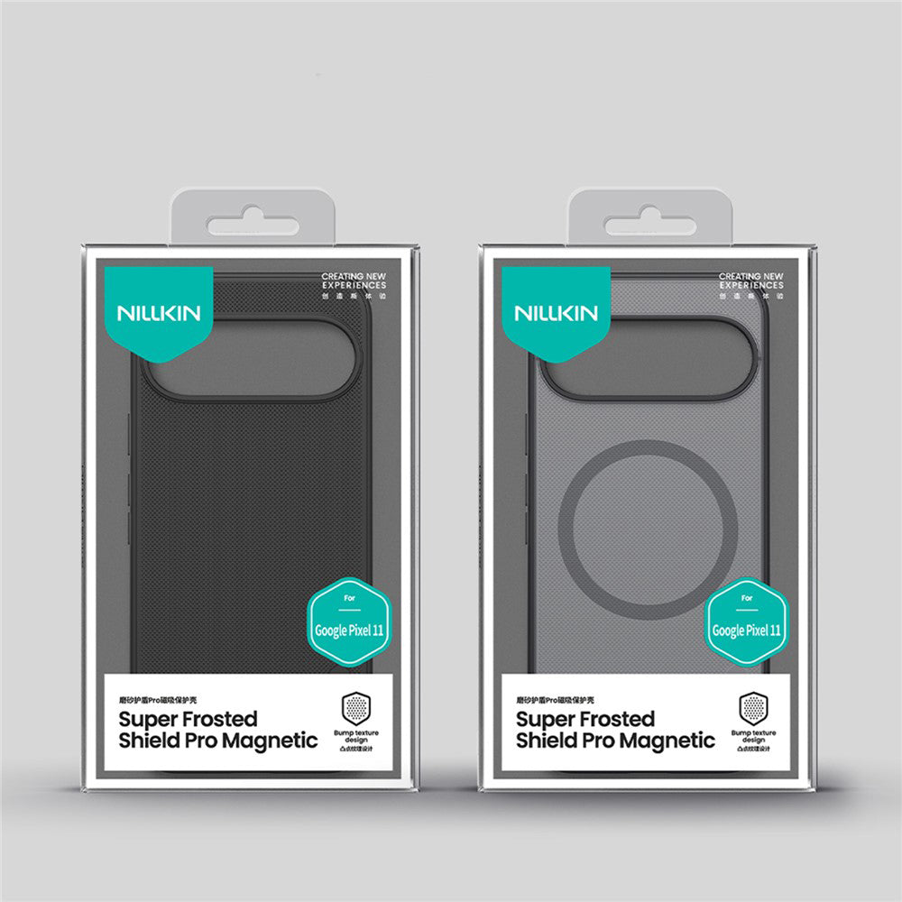 MagSafe Case for Google Pixel 11, Nillkin Super Shield Pro, Satin Black Transparent