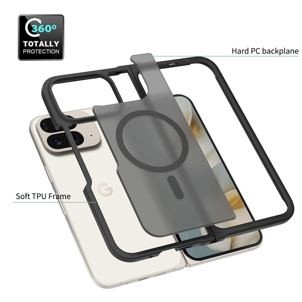 MagSafe pouzdro pro Google Pixel 11 Pro Fold, Techsuit, PureFrost, Černá saténová
