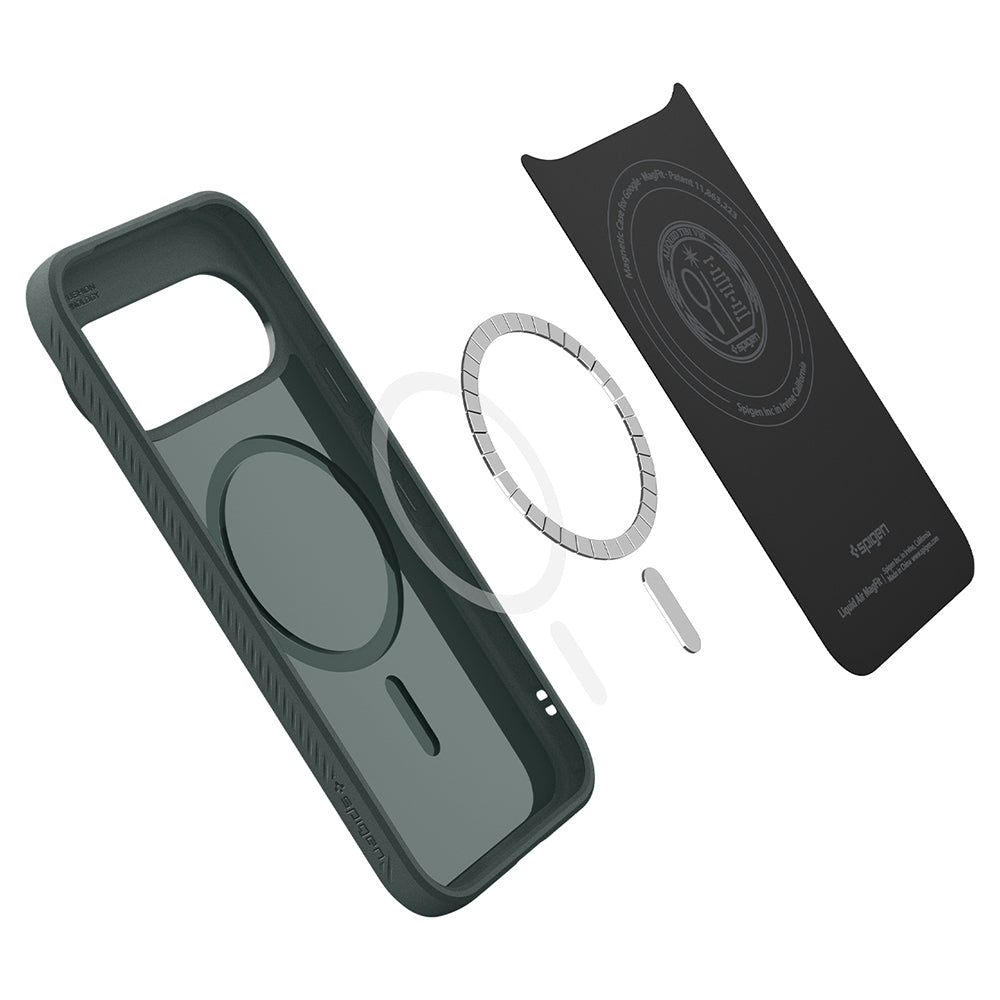 MagSafe pouzdro pro Google Pixel 11 Pro, Spigen, Liquid Air, zelené ACS11858