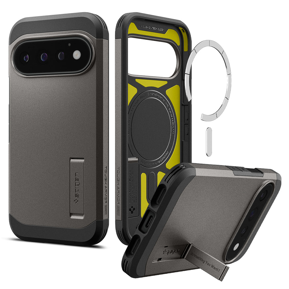 MagSafe pouzdro pro Google Pixel 11 Pro, Spigen, Tough Armor, šedé ACS11860