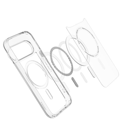 MagSafe pouzdro pro Google Pixel 11 Pro, Spigen, Ultra Hybrid, Průhledná bílá ACS11431