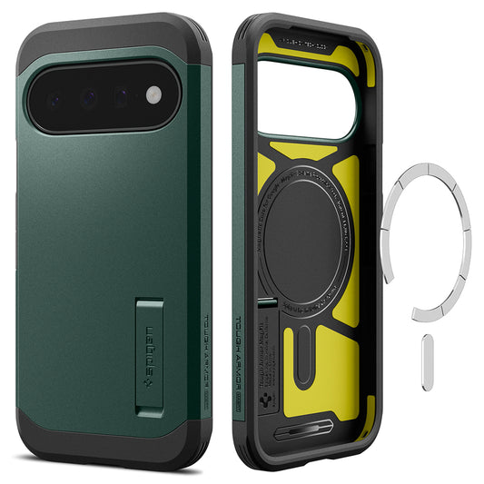 MagSafe pouzdro pro Google Pixel 11, Spigen, Tough Armor, zelené ACS11854