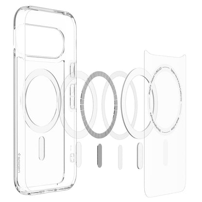 MagSafe pouzdro pro Google Pixel 11, Spigen, Ultra Hybrid, Průhledná bílá ACS11441